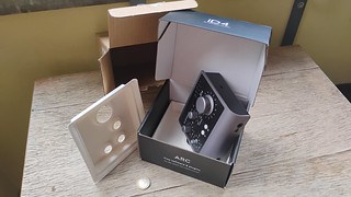 Content of Audient iD4 Shipping Cardboard Box